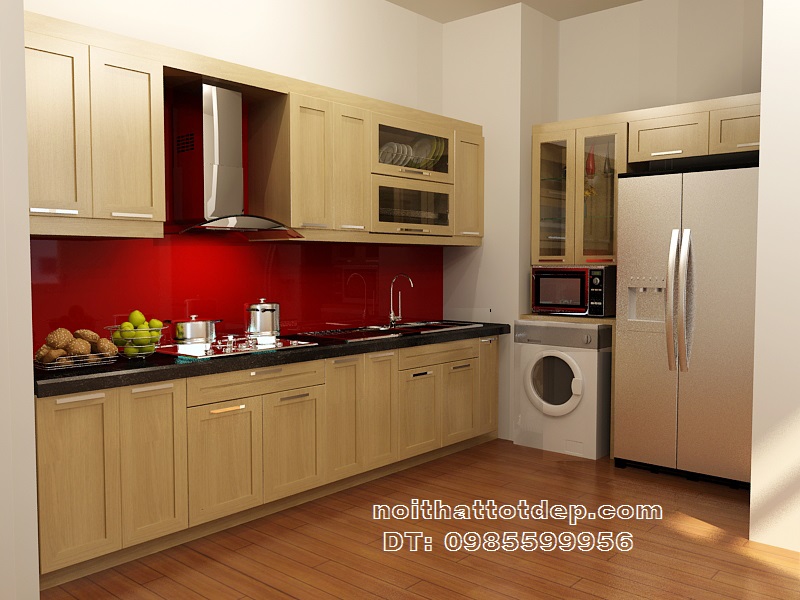 tủ bếp chữ L